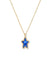 Ada Star Pendant Necklace Gold Cobalt Blue