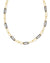 Ainsley Gold Chain Black Enamel Necklace