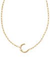 Pearl Letter C Gold Pendant Necklace