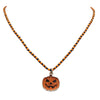 Gold Pumpkin Beaded Necklace