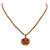 Gold Pumpkin Beaded Necklace