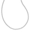 Nydia Silver Crystal Strand Necklace