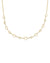 Haisley Heart Gold Strand Necklace White Crystal