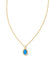 Daphne Gold Bright Blue Opal Necklace