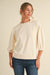 Ivory 3/4 Peasant Sleeves Sweatshirts Top