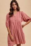 Rose Baby Doll Dress