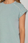 Light Blue Knit Mini Dress