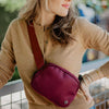 Maroon Solid Belt Bag: Maroon