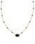 Mini Elisa Enamel Necklace Gold Black Agate