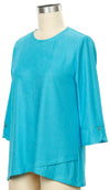 Turquoise 3/4 Sleeve Top