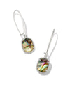 Daphne Silver Abalone Wire Drop Earrings