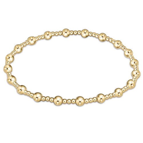 Classic Sincerity Gold 4 mm Beaded Bracelet - Extended Size