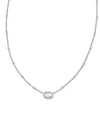 Mini Elisa Necklace Silver Ivory Mother of Pearl