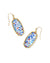 Elle Drop Earrings Gold Red White and Blue Illusion