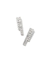 Gracie Silver Linear Tennis Earrings