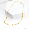 Chain Necklace with Gold Filled Beads