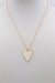 Gold Chain with Heart Shell 16"-18" Necklace