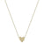 Gold Puffy Heart Charm on 16"-18" Necklace