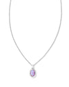 Daphne Silver Lilac Opal Necklace