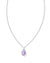 Daphne Silver Lilac Opal Necklace