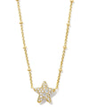 Jae Star Necklace Gold White Crystal