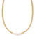 Eve Beaded Necklace Gold and Pearl