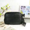 Black Cross Body Leather Belt Bag