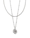 Brielle Silver Multi Strand Necklace