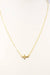 Gold Chain with Small Sideways Gold Cross 16"-18" Necklace