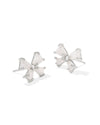 Blair Bow Silver Stud Earrings