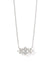 Lindy Rae Elisa Silver Pendant Necklace White Crystal