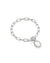 Daphne Silver Link Bracelet Mother of Pearl