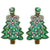 Christmas Tree Sequins Embroidered Earrings