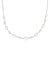 Haisley Heart Silver Strand Necklace White Crystal