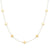 Pearl with Gold Cross 16"-18" Necklace