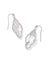 Abbie Pave Drop Earrings Silver Ivory Mother of Pearl