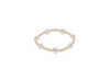 Admire Gold 3mm Bead Bracelet - Pearl
