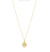 16" Necklace Gold - Blessing Small Gold Disc