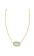 Elisa Gold Light Green Necklace