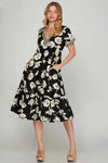 Black Floral Dress
