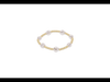 Admire Gold 3mm Bead Bracelet - Pearl
