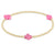 Signature Cross Gold 3 mm Beaded Bracelet - Hot Pink Extends