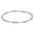 Classic Joy Pattern Sterling 4 mm Beaded Bracelet Extended