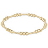 Classic Joy Pattern Gold 4 mm Beaded Bracelet - Extended Size