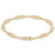 Classic Joy Pattern Gold 4 mm Beaded Bracelet - Extended Size