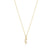 16" initial necklace gold respect