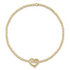 Classic Gold 2 mm Beaded Bracelet - Love Extended Size