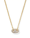 Bailey Pave Chain Gold Pendant Necklace