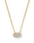 Bailey Pave Chain Gold Pendant Necklace