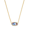 Elisa Gold Red White and Blue Necklace